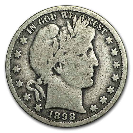 1898-O Barber Half Dollar Good 1898-O Barber Half Dollar Good